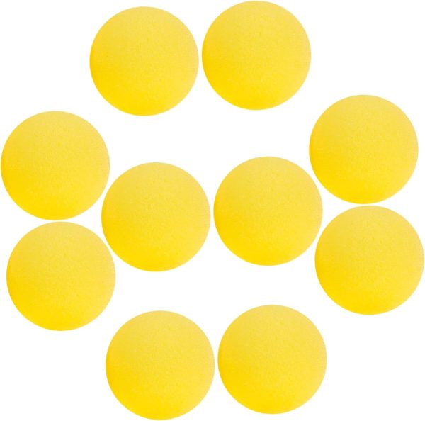 BESPORTBLE 10 Pieces Soft Round Sponge Balls for Props Trick Props Props Props for Cosplay and Decorations Balls Lightweight and Easy to Use for Beginners and Professionals