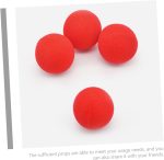 BESPORTBLE 10piezas Bola De Esponja Roja Suave Accesorios Clásicos para Trucos Suministros para Magos para Presentaciones Escenario Forma Redonda - Imagen 2