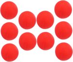 BESTonZON 10piezas Bolas De Esponja Roja para Trucos De Accesorios para Magos Material Esponjoso Seguro y Duradero para Actuaciones y Propósitos De Entretenimiento