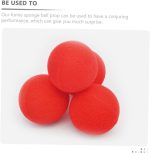BESTonZON 10piezas Bolas De Esponja Roja para Trucos De Accesorios para Magos Material Esponjoso Seguro y Duradero para Actuaciones y Propósitos De Entretenimiento - Imagen 2