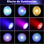 BETOPPER 120W RGBW Moving Head Light, Betopper 4 in 1 DJ Light, LED Stage Light with Single Lens, Supports Sound Activation and DMX512 Disco Light for Parties, Shows - Imagen 2