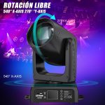 BETOPPER 150W Moving Head DJ Light, BETOPPER Mini LED Stage Light, RGBW Roto Prisma Beam Light, Sound Activated & DMX-512 Control Spotlight for Party, Bar, Club, DJ Stage Lighting, 1 Pack - Imagen 2