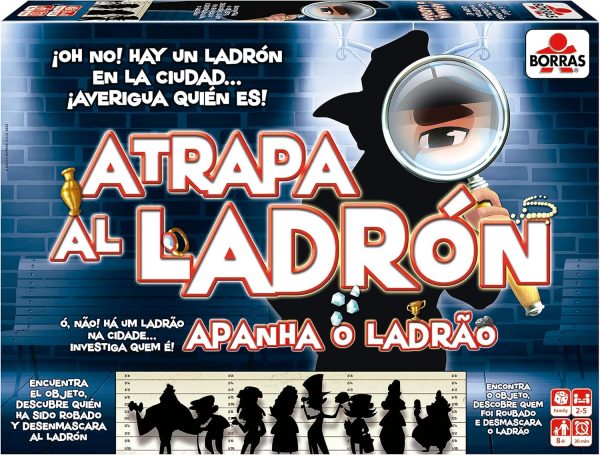 BORRAS - Catch the Thief Deduction Game Full of Enigmas, Clues and Surprises; Find the Object and Unmask the Thief, 8 Years (19841)"