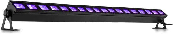 BeamZ BUV183 3ft UV LED Bar with 18 x 3 W LEDs - Intense Black Light Effect, Ideal for Fluorescent Parties, Disco Atmospheres, Stage Shows or UV Theme Decoration