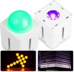 BeamZ Professional KUBE20WH 20W RGBWA-UV LED Light 12H Battery DMX Wireless WiFi Remote Control IP65 Aluminum Housing Waterproof for Events and Stages