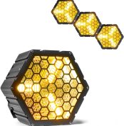BeamZ RB90 set de 4 cegadoras retro LED con 3 COB de 30 W y 72 RGB SMD, control DMX, 127 efectos, kit de acoplamiento, atenuación 100%, ideal para escenarios y shows
