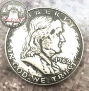 Best Antique Coin Franklin ​ 1962 USA Middle Dol. Hobo Nickel Coins Dollar Morgan - Great Memorial Gift for Dad/Friend/Husband Future Experience