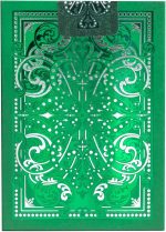 Bicycle Premium Jacquard Cards, Silver and Emerald Green, Deck of Cards for Collectors and Wizards - Imagen 2