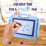 Bluey Magic Boards for Kids, Magnetic Children's Whiteboard, Erasable Drawing Board with Pencil and Stamps - Imagen 2