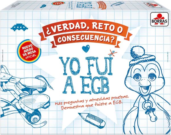Borras - I FUI a EGB New Edition | Board Game | Play and Enjoy Like When You Were Child | From 2 to 6 Players | Ages 8+ (19467)