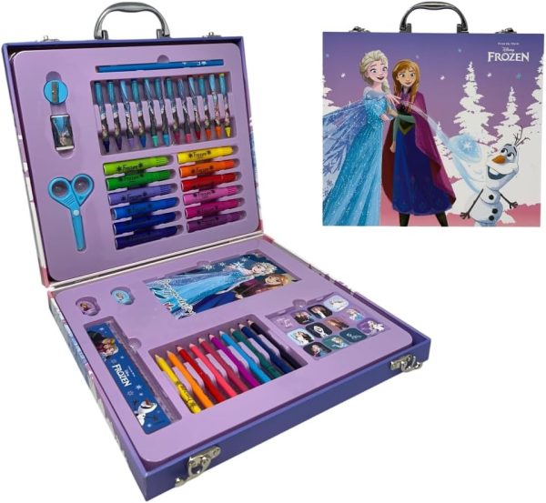 Briefcase Colours Frozen Disney Children's Box Complete Coloured Stationery Stickers