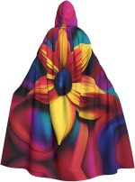 Capa de disfraz con capucha para Halloween, con estampado de gato para adultos, para bailes de máscaras, carnaval, exposición de cómics