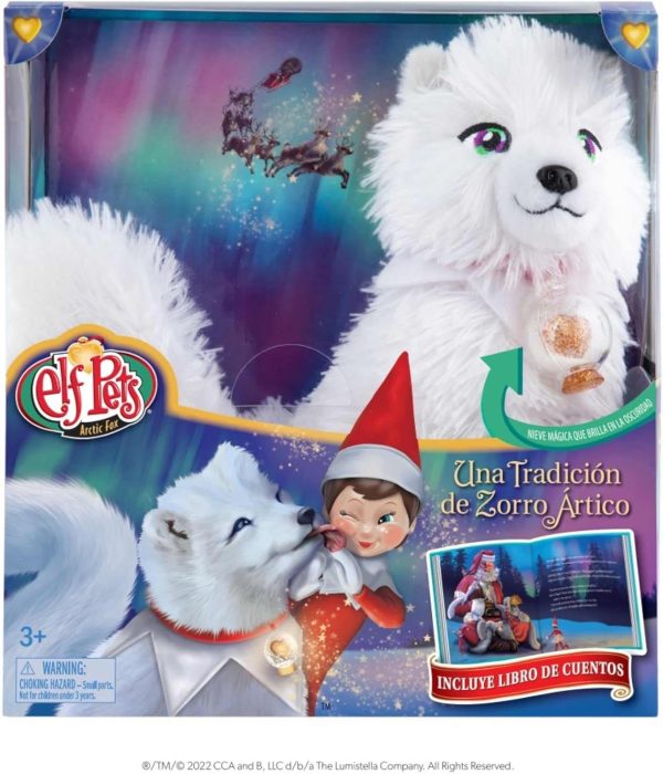 Cefa Toys - The Elf on The Shelf: Elf Pets, Story and Plush Arctic Fox. Spanish(00596)
