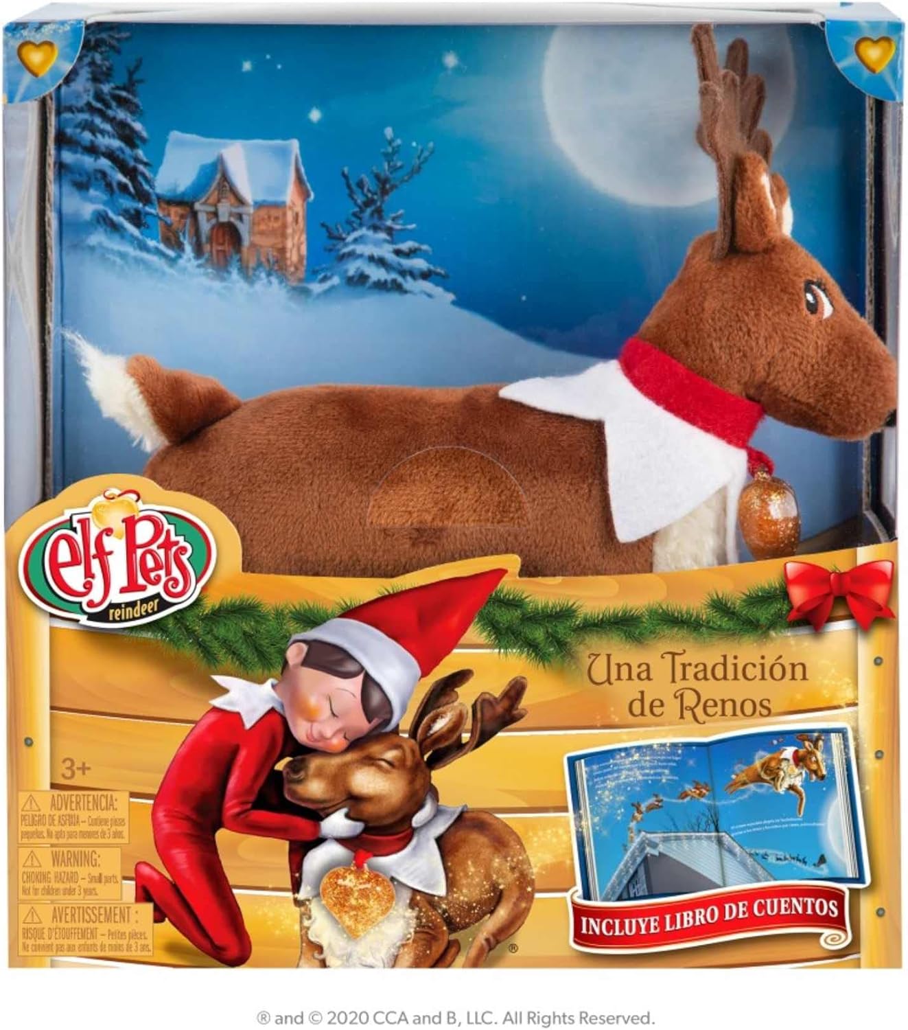 Cefa Toys - The Elf on the Shelf : Elf Cefa Toys - The Elf on the Shelf : Elf Pets, Story and Plush Reindeer (00595)