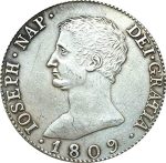 Collection of Spanish Coins from 1809, handicrafts with Ancient Silver Coins, Commemorative decoration.