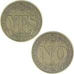 Commemorative Coin Decision Maker YES NO Letter YES or NO decision Lucky Coin Collection Arts Gifts Souvenirs