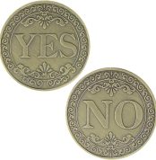 Commemorative Coin Decision Maker YES NO Letter YES or NO decision Lucky Coin Collection Arts Gifts Souvenirs