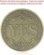 Commemorative Coin Decision Maker YES NO Letter YES or NO decision Lucky Coin Collection Arts Gifts Souvenirs - Imagen 2