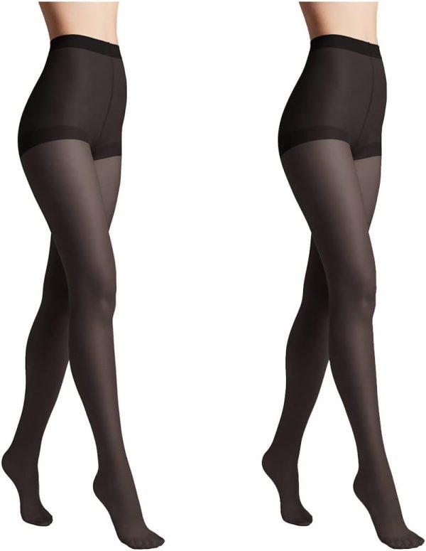 Conte elegant Set of 2 Sustainable Women's Half -matt Tights - Mixed Women's Sticky with Marked Panties - Only United Shade 40