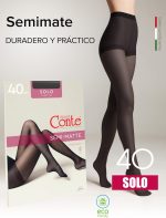 Conte elegant Set of 2 Sustainable Women's Half -matt Tights - Mixed Women's Sticky with Marked Panties - Only United Shade 40 - Imagen 2