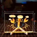 DIY LED Acrylic Drawing Board Kit for Kids, Lighted Writing Pad and Art with 7 Colored Pens and Stand, Creative Educational Light for Family Activities (30x20 - Imagen 2