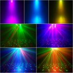 DJ Light with Tripod, Bar Lights, Spinning Ball Disco, Remote Control and Stage Light System, Activated for Bars, Concerts, Furniture, Dance, Wedding, Halloween - Imagen 2