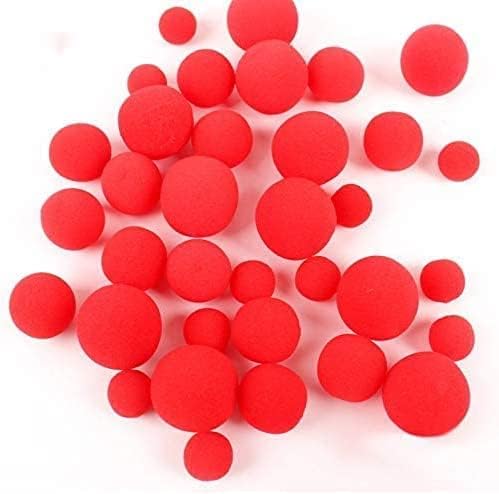DJ·Wang 10pcs/lot 1.75" Super Soft Sponge Foam Balls Red Colors Magic Tricks Appearing Vanish Magic Stage Street Gimmick Illusion Comedy Prop