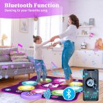 Dance Mat Toys for Girls Boys Music Dance Mat with 8 LED Light Arrows, 6 Modes, Battery Included, Christmas Birthday Gifts for 4 5 6 7 8 9 10+ Years Old - Imagen 2