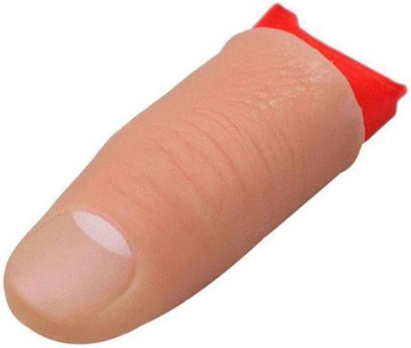 Dedo Falso Pulgar Mágico - Accesorios Truco Seda Desaparecedora | Juguete Realista para Magos Bromas Carnavales Fiestas Familiares Espectáculos Cumpleaños Entretenimiento