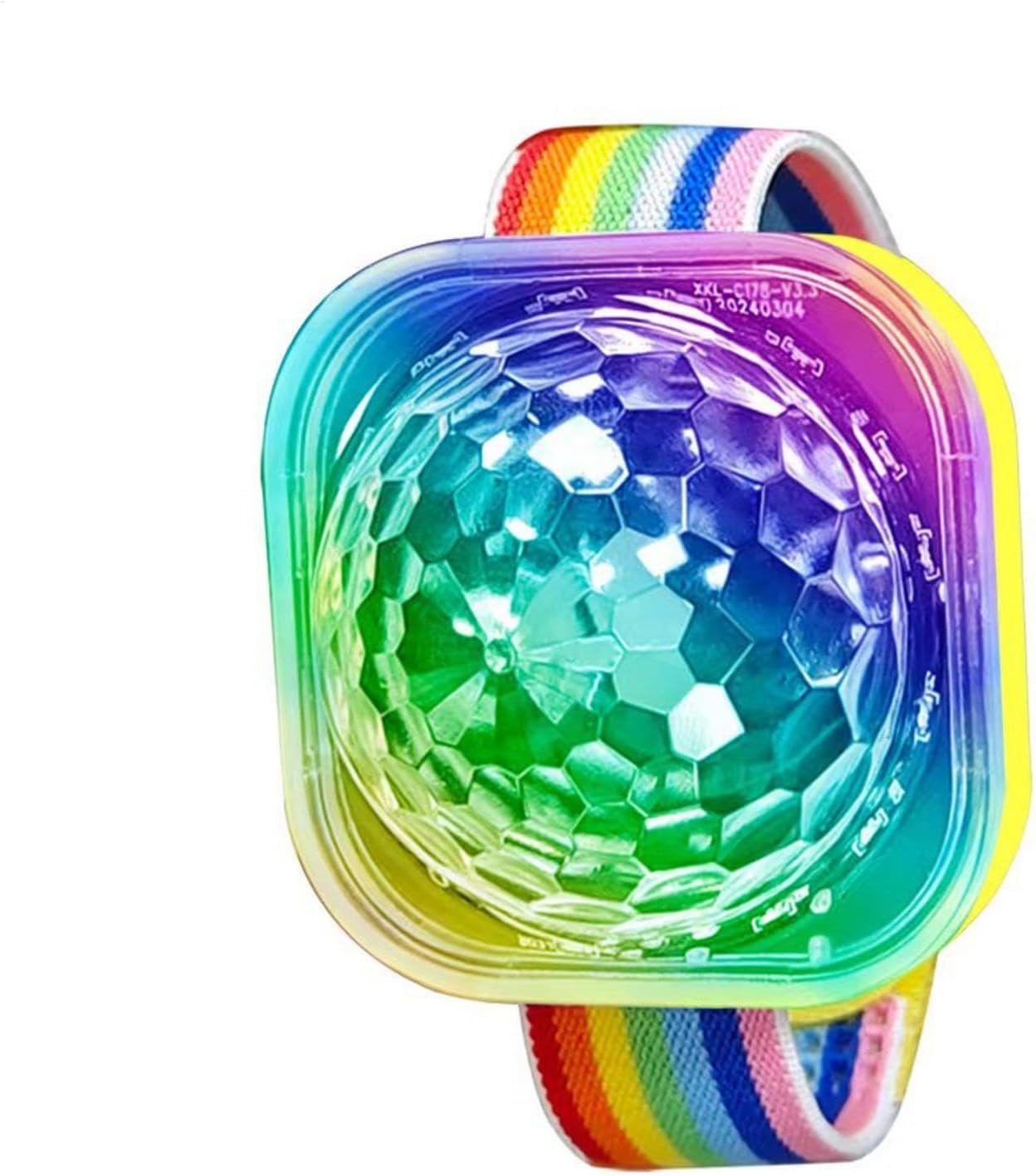 Disco Ball Bracelet, Disco Ball Light, LED Stage Light Watch Disco Ball Bracelet, Disco Ball Light, LED Stage Light Watch with Sound Activation, Sound Sensitive Disco Bracelet, Stage LED Light Watch,