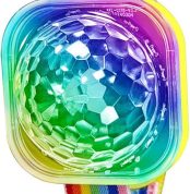 Disco Ball Light,Sound Activated LED Stage Light Clock | Portable Mirror Ball USB Disco Light Up Bracelet for Kids, Home or Car Decoration, Rechargeable