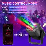 Disco Ball, Music Controlled Disco Light, Party Light, 60 Different Patterns, Strobe Effect, Party Light with Remote Control and 2M USB - Imagen 2