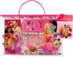 Disney Princess - Juego de viaje de escritura y dibujo con Vaiana, Cenicienta y Rapunzel | Kit creativo de pintura y manualidades para niños con estuche, lápices y hojas para colorear | Juego de