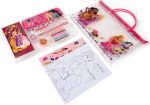 Disney Princess - Juego de viaje de escritura y dibujo con Vaiana, Cenicienta y Rapunzel | Kit creativo de pintura y manualidades para niños con estuche, lápices y hojas para colorear | Juego de - Imagen 2