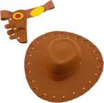 Disney Store Official, Toy Story, Sheriff Woody, Children's Accessory Set, Cowboy Hat, Holster and Belt for Costumes, Halloween and Performance Games - Imagen 2