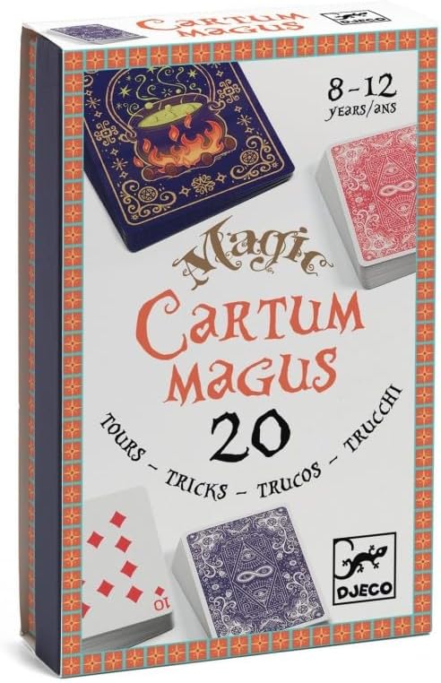 Djeco MAGIC CARTUM MAGIC CARTUM MAGUS 20 TRICKS GAME - MULTICOLOR GAME FOR KIDS AGE 8+