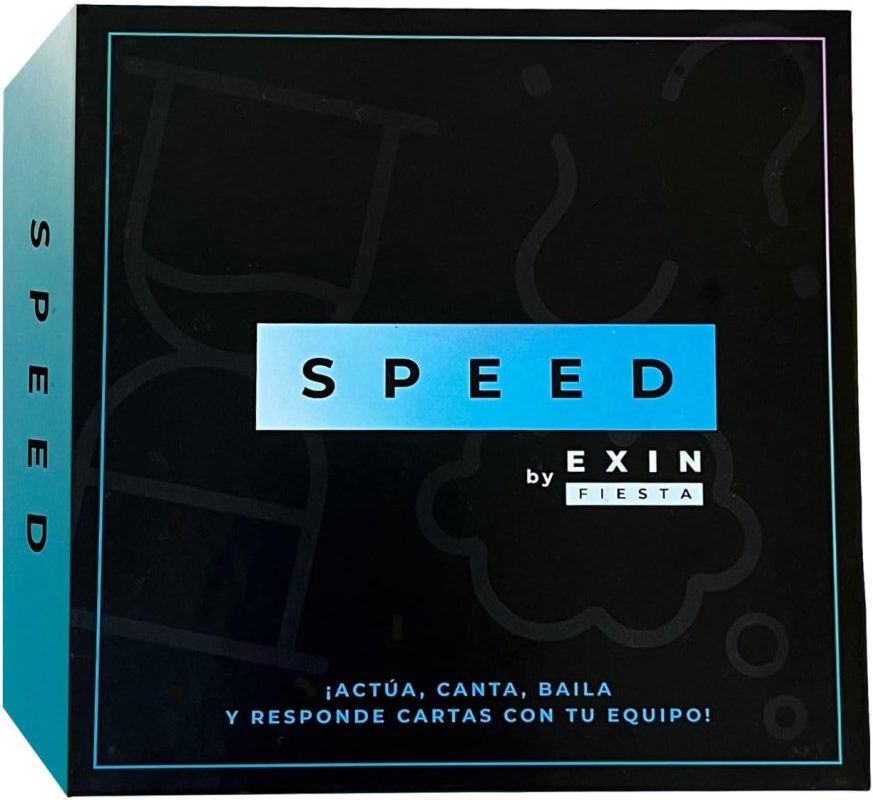 E X I N Speed - Board Game Cards | 4-20 Players | 30-45 min Game | 339 Card Deck | 10 Rounds to Answer Funny Questions | Party Gift / Family / +16 Years