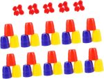 ERINGOGO 30piezas Tazas Mágicas De Ilusión Gimmick para Magos Accesorios De Fiesta Prop De Divertido y Ligero para Espectáculos Escenarios y Infantiles