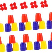 ERINGOGO 30piezas Tazas Mágicas De Ilusión Gimmick para Magos Accesorios De Fiesta Prop De Divertido y Ligero para Espectáculos Escenarios y Infantiles