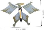 ERINGOGO 6 Pieces Magic Toys Flying Dinosaur Toys for Unique Novelty Dino Flying Plastic Green - Imagen 2