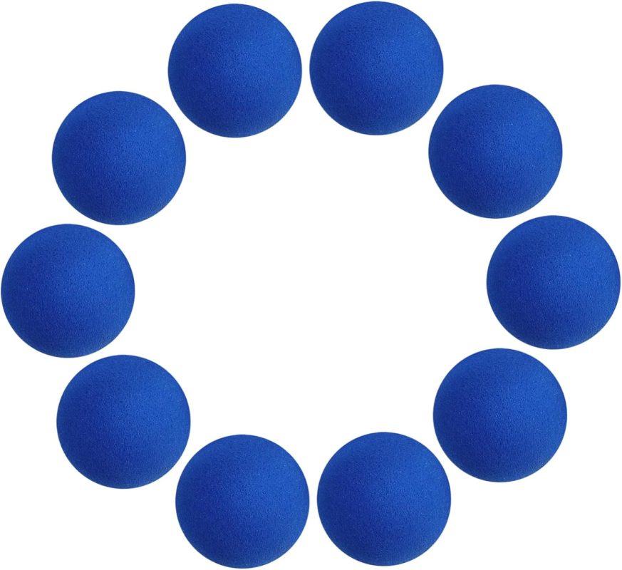 ERINGOGO Bolas De Esponja De Mago 4,5 Cm 10 Piezas Azul Accesorio De Mago Suave y Táctil para Trucos y Espectáculos De Fiesta Principiantes y Profesionales