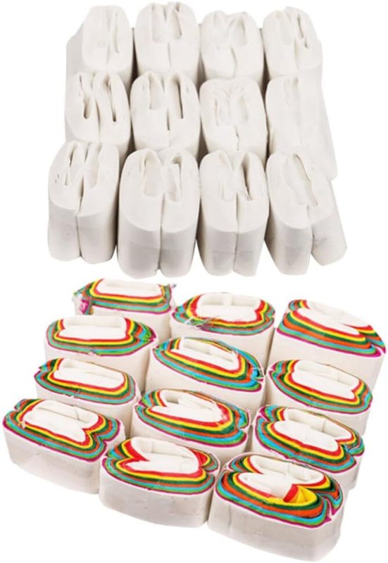 EXCEART Paper Bobbins for Mouth Bobbins for Mouth Paper for Vomit Bobbins for The Mouth Colorful Tricks Accessories for Magi-C Trick Trick Illusion Accessories Funny 24