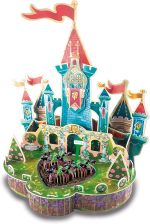 Educa - 3D Dream Garden 2in1 Castle | Build with Full Color Cardboard Pieces This Wonderful Castle and cultivate your own garden at home. From 5 years old (19468) - Imagen 2