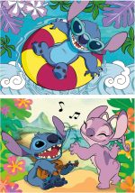 Educa - Disney Stitch | Set of 2 Children's Puzzles with 100 Pieces. Measurements: 40 x 28 cm. Recommended from 6 years (19998) - Imagen 2