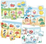 Educa - I learn The Seasons | Learning is Fun | Educational toy children 3 years to learn to identify elements of each season. 24 nestable (19289) - Imagen 2