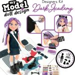 Educa - My Model Doll Design Dark Academy Fashion Style Kit to Become a Designer and Stylist. Craft for Kids Ages 6 (19827) - Imagen 2