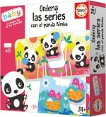 Educa - Order the Series with the Panda Bimba | Children's Educational Game with 6 tiles and nestable to stimulate Fine Motor Skills, Logical Reasoning and Cognitive Development (19713). - Imagen 2