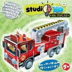 Educa - Studio Puzzle in 3D with Pieces Screws and Nuts. Assemble a Fire Truck From Scratch. +5 years (19186) - Imagen 2