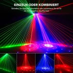 Ehaho 6 in 1 Disco Lights L2900 | 3D RGB Disco Light with Musik Sound Activated | DJ Lights with Remote Control | Stage Lighting with DMX512 for Parties, Halloween, Bar, Club, Rave - Imagen 2