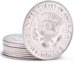 Enjoyer Palming Super Slim Coins (Half Dollar Version) Magic Tricks Coin Close-Up Accessories Magic Tricks Close Up Tricks Tricks Accessories Tricks, 10pcs/lot - Imagen 2